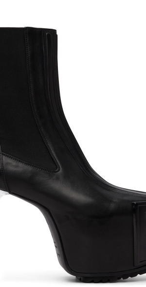 Rick Owens - Black Tower Grilled Kiss 45 Boots