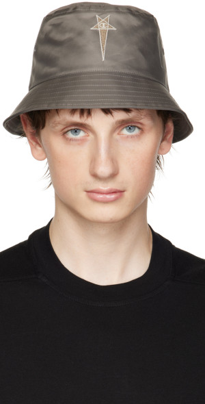 Rick Owens - Gray Champion Edition Gillian Bucket Hat