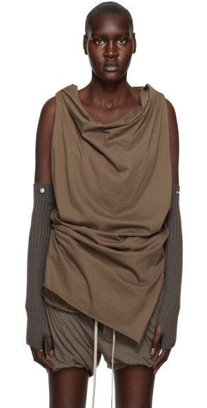 Rick Owens - Gray Wool Arm Warmers