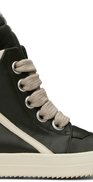 靴 Rick Owens Jumbolaced Geobasket high-top Rick Owens Men's Jumbolace Geobasket Leather High-Top