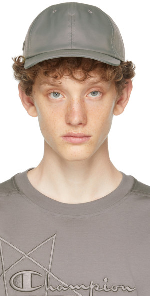 Rick Owens Grey Champion Edition Nylon Baseball Cap