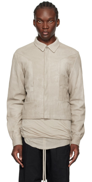 Rick Owens - Off-White Porterville Alice Strobe Leather Jacket