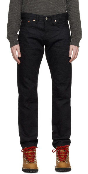 USA製】 RRL Black Coal Slim Narrow Jeans 【33×32】 ブラックコール 
