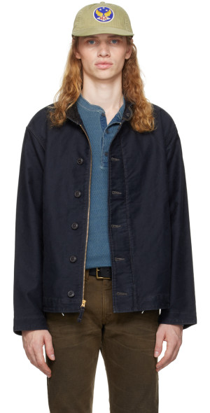 ジャケット・アウター RRL deck jacket dark navy RRL Cotton Deck Jacket Dark Navy