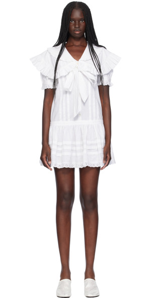 Sandy Liang - White Toki Minidress