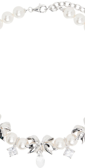 アクセサリー Shushu/Tong White Crystal Bow Necklace Shushu/Tong -