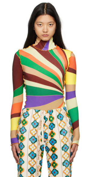 theredthread S bicolor layered tops❸ THEREDTHREAD / ザレッドスレッド】S bicolor layered tops