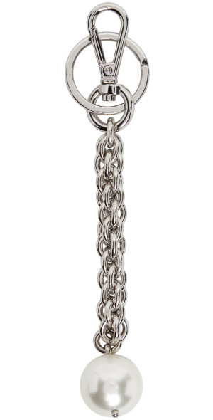 Simone Rocha - Silver Pearl Keychain