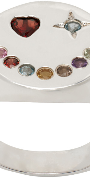 Stolen Girlfriends Club - Silver Happy Face Ring