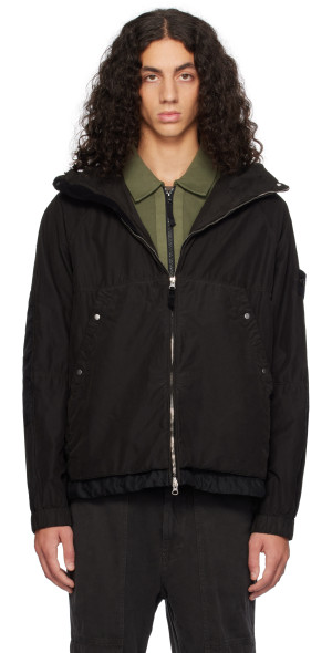 Stone Island - Black 410M3 David Light-TC Jacket