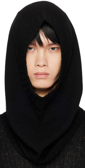 TAKAHIROMIYASHITA TheSoloist. - Black Lambswool Huge Balaclava