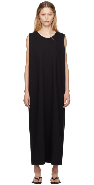 the row black dress Row Plain midi dress, black
