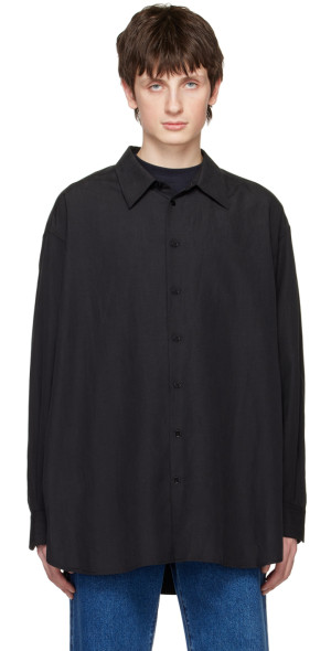 The Row - Black Lukre Shirt