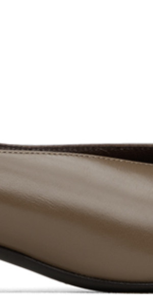 The Row - Taupe Kitten Heel Pumps