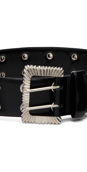 Toga Pulla - Black Eyelet Metal Belt