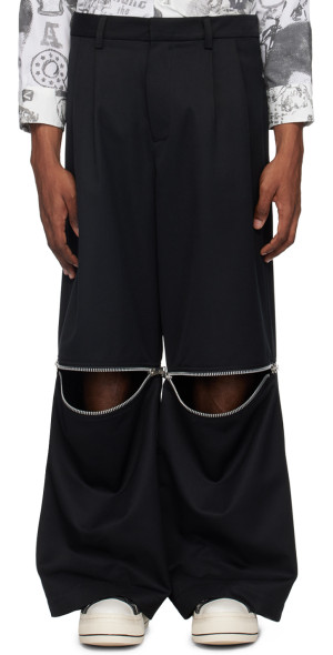 VAQUERA - Black Zip Trousers