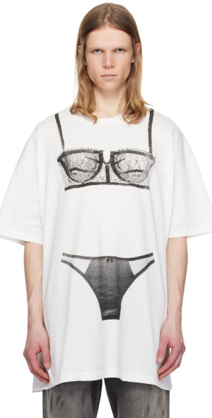 VAQUERA - White Lingerie Tall T-Shirt