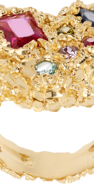 Veneda Carter - Gold VC035 Multi Stone Heart Ring