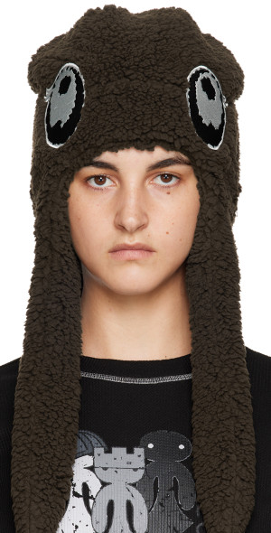 VeniceW - SSENSE Exclusive Brown Flying Beanie
