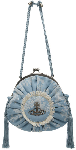 Vivienne Westwood - Blue Rosie Circle Frame Crossbody Bag