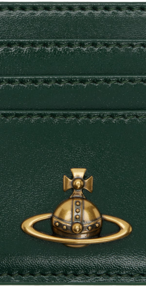Vivienne Westwood - Green 3D Orb Flat Card Holder