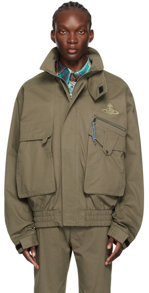 Vivienne Westwood - Khaki Memphis Bomber Jacket