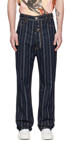 Vivienne Westwood - Navy 'Born In England' Jeans