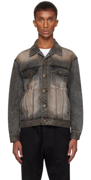 We11done - Black Washed Denim Jacket