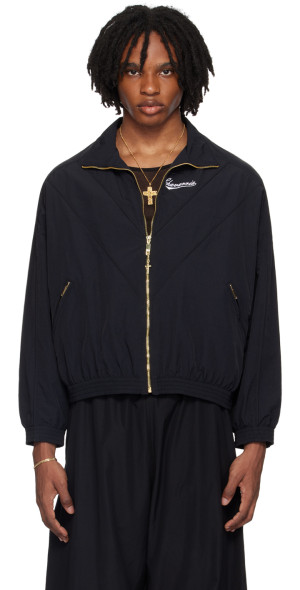 WILLY CHAVARRIA - Black Embroidered Track Jacket