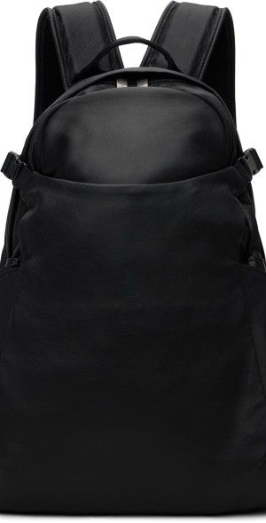 YOHJI YAMAMOTO - Black Leather Backpack