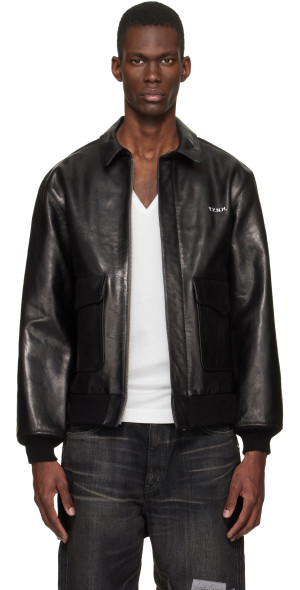 YOHJI YAMAMOTO - Black Neighborhood Edition Leather Jacket