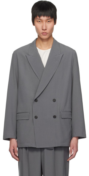 YOKE OVERSIZED DOUBLE BREASTE HALF COAT DOUBLE BREASTED JACKET