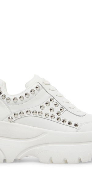 hansel white leather steve madden