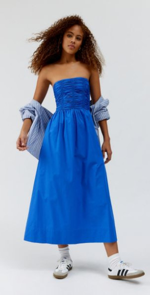 lana midi dress Lana Smocked Easy Midi Dress
