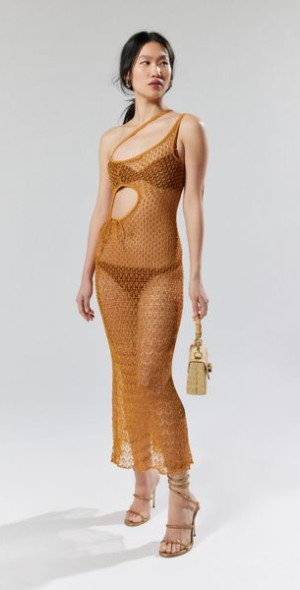 urban outfitters gold dress Urban Outfitters main image 1