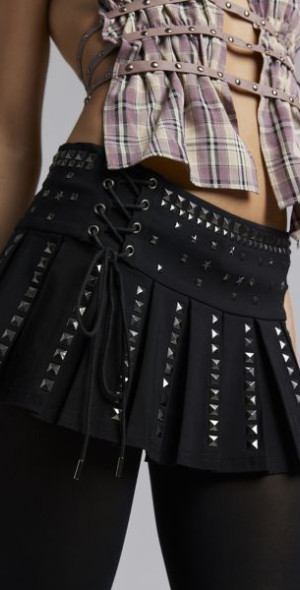 knee length dresses for ladies Studded Mirage Mini Dress | Jaded London