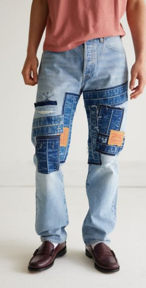 パンツ LEVI'S 502 Patchwork Denim Pants Levi's - 502 Original Patchwork Jean in Special Affair DX, Men's