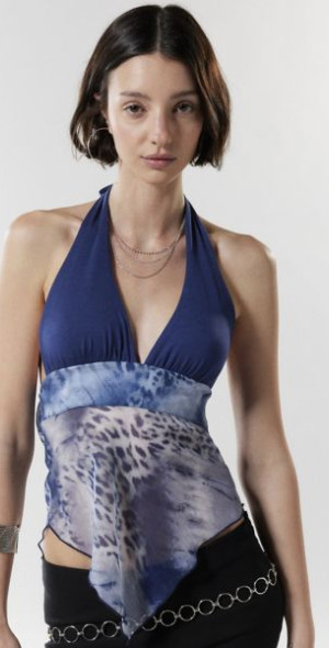 jessa mesh halter mini dress Silence + Noise Hello molly