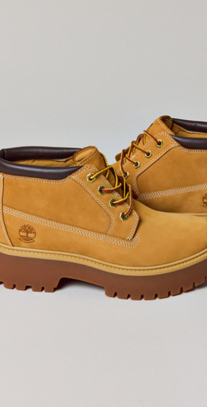 Timberland Women's Stone Street Waterproof Platform Boot In Wheat Nubuck