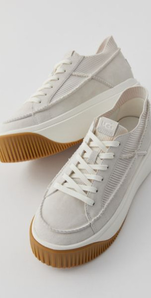 UGG - EZ-Duzzit Lace-Up Platform Sneaker in White, Women's at