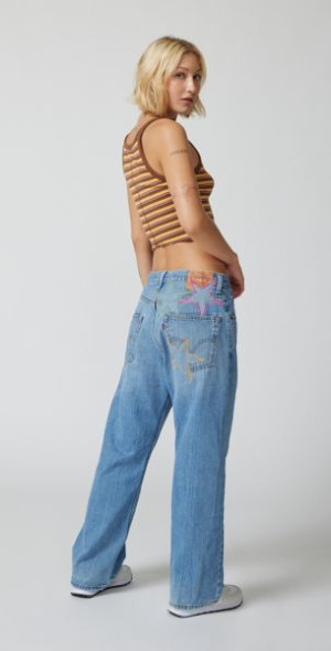 Urban Renewal Remade Levi's Star Stitch Jean in Indigo at Urban