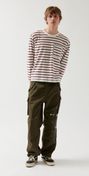 Urban Renewal Remade Painted Surplus Pant in Green Camo, Men's